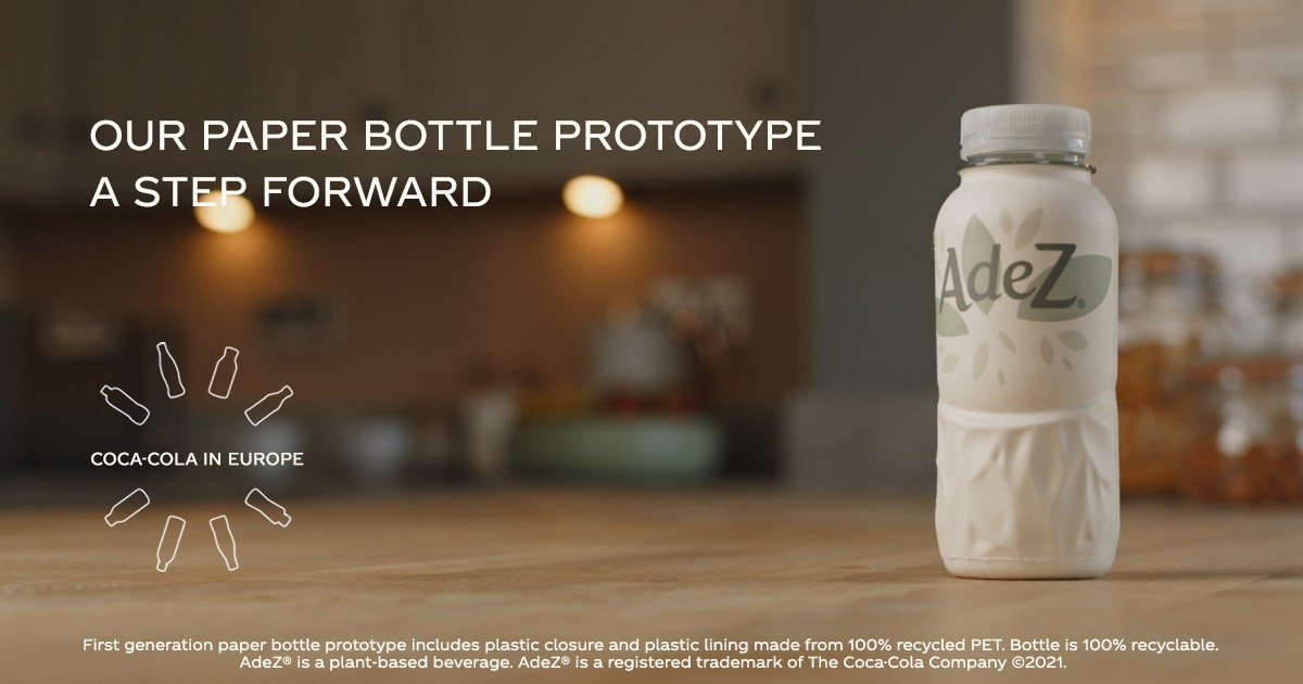 AdeZ paper bottle leading visual