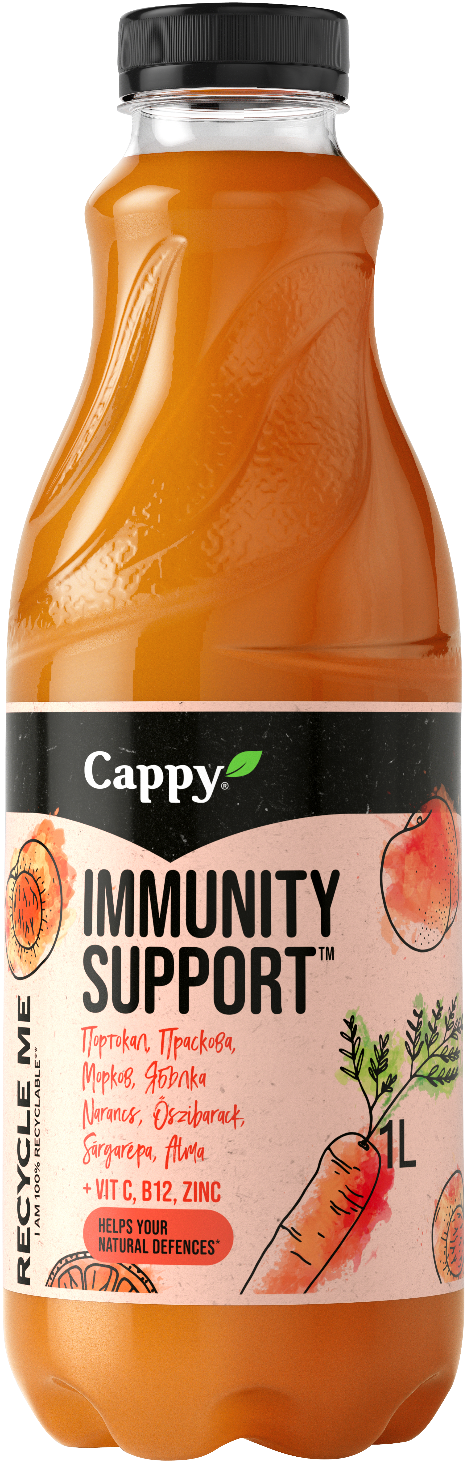 CAPPY Enhanced_Immunity Support_1000ml_PET_2022