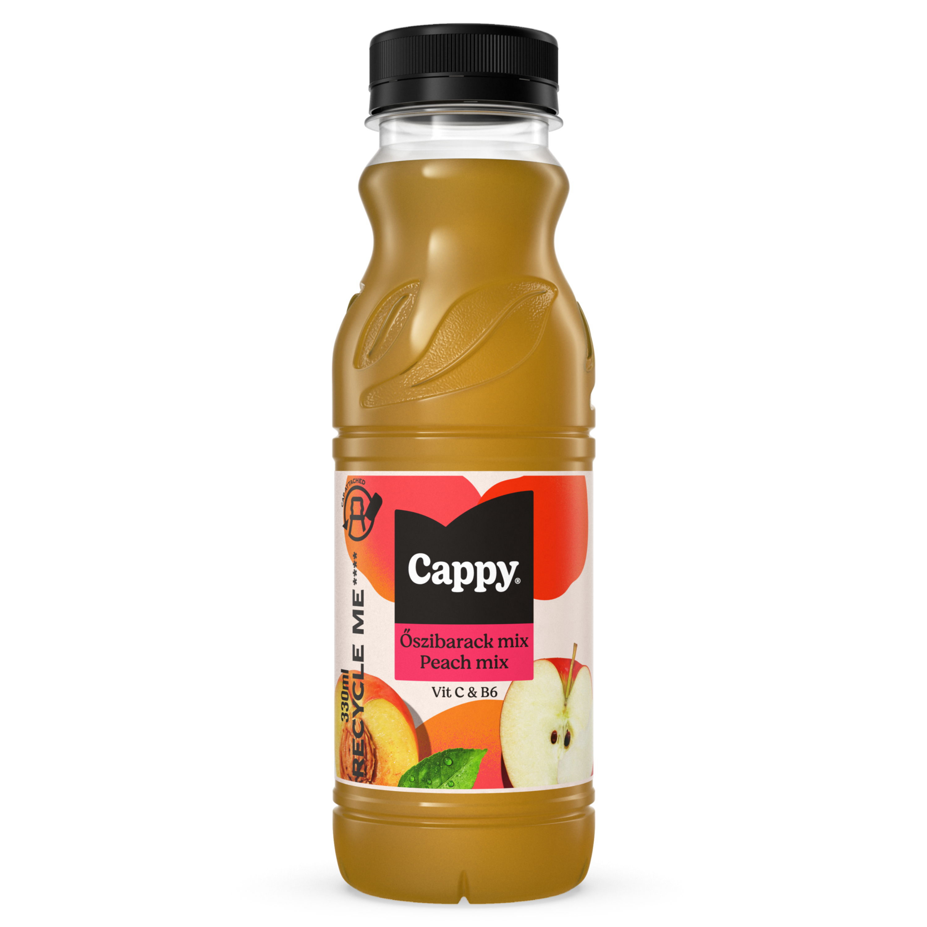 0.33L Cappy Peach_dry_closed