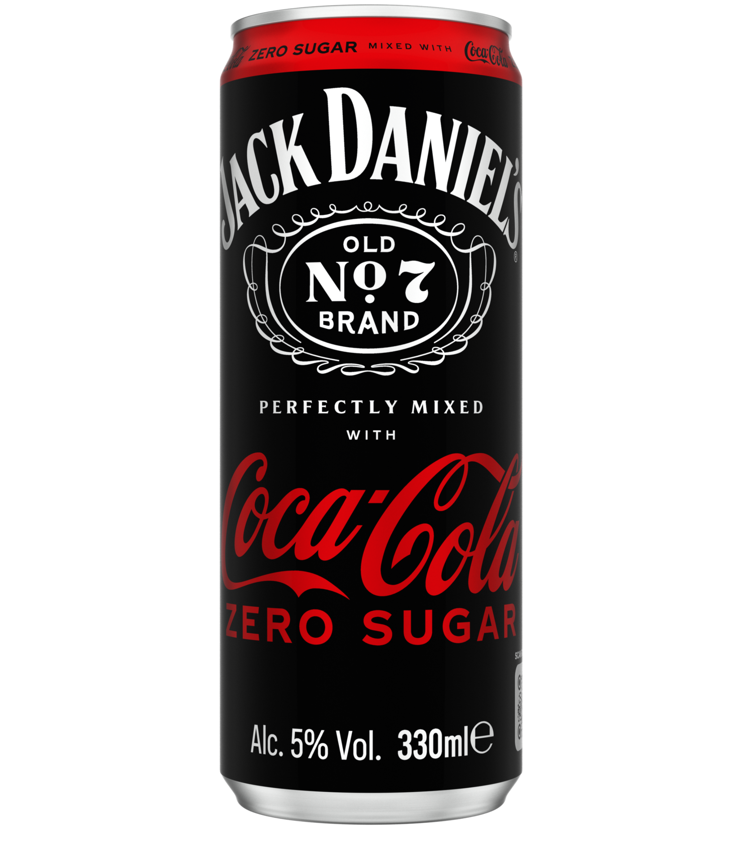 Jack Daniel's and Coca-Cola Zero__330ml_Front_Dry